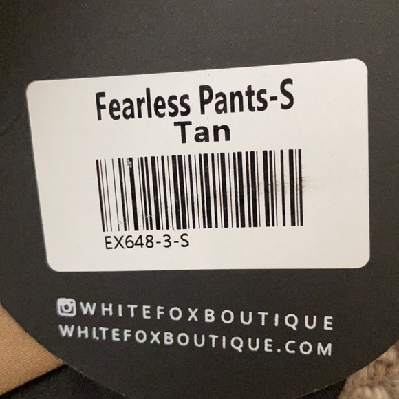 SOLD! Whitefox Boutique ‘Fearless Pants Tan’ size small - Picture 6 of 6